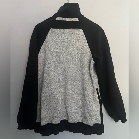 Lululemon Both Ways Bomber Black Grey Flower Size 10 - Picture 2 of 5